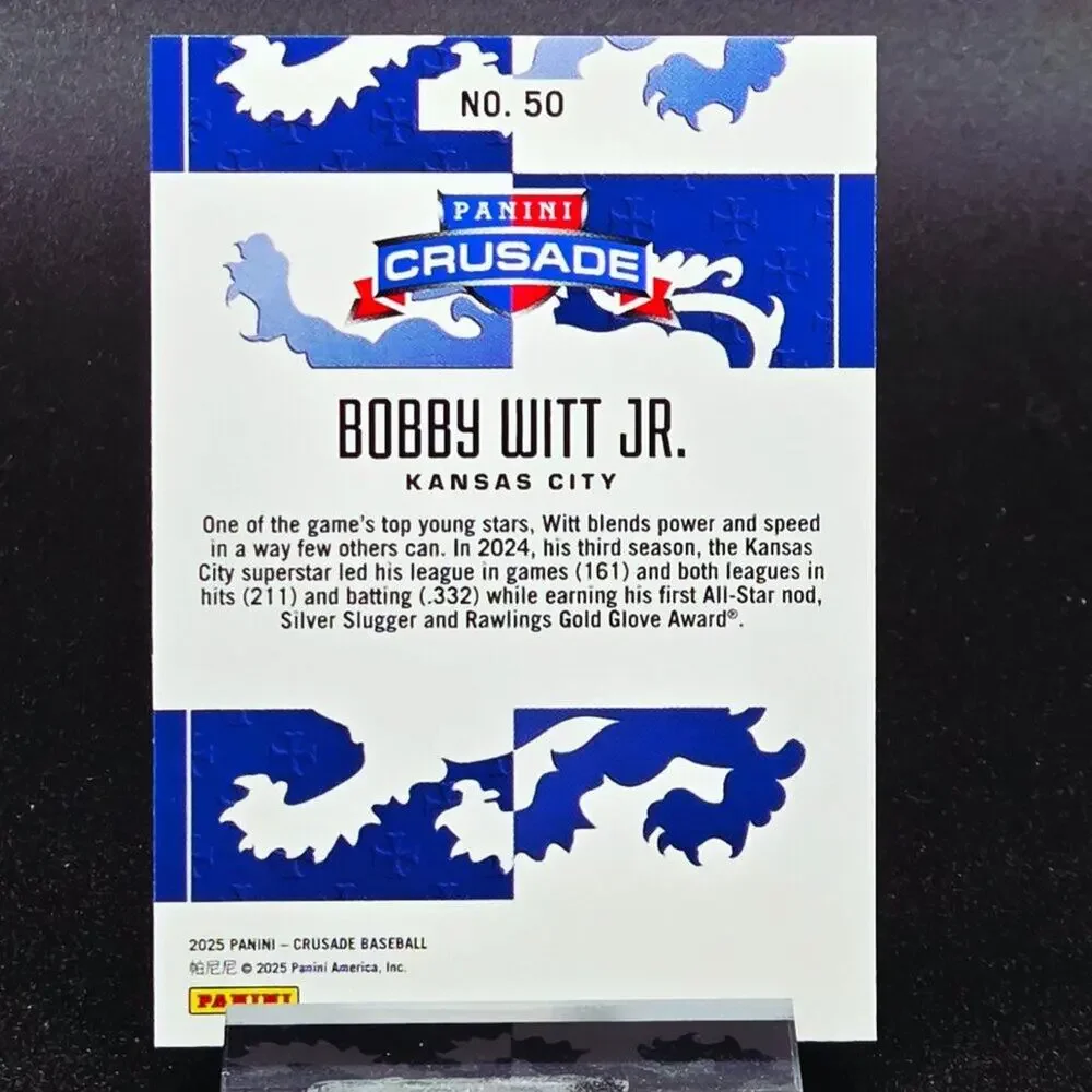 Bobby Witt Jr. Crusade Gold Bowman Platinum RC Kansas City Royals Star